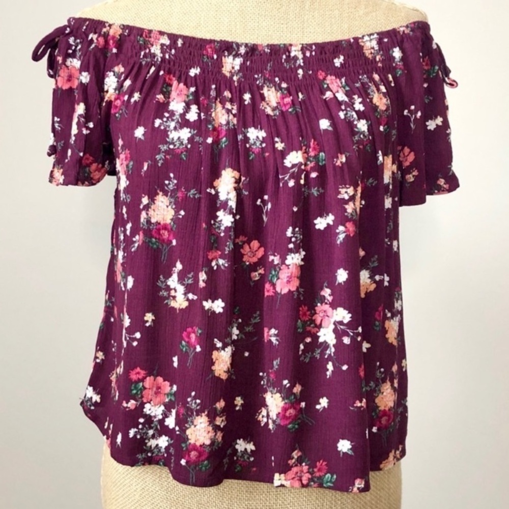 Off The Shoulder Floral Top